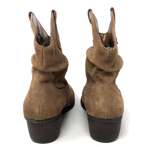 White Mountain SLAMMIN Suede Boots Womens Sz 7.5 Whiskey Cowgirl Western Slouchy - Picture 4 of 15